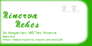 minerva mehes business card